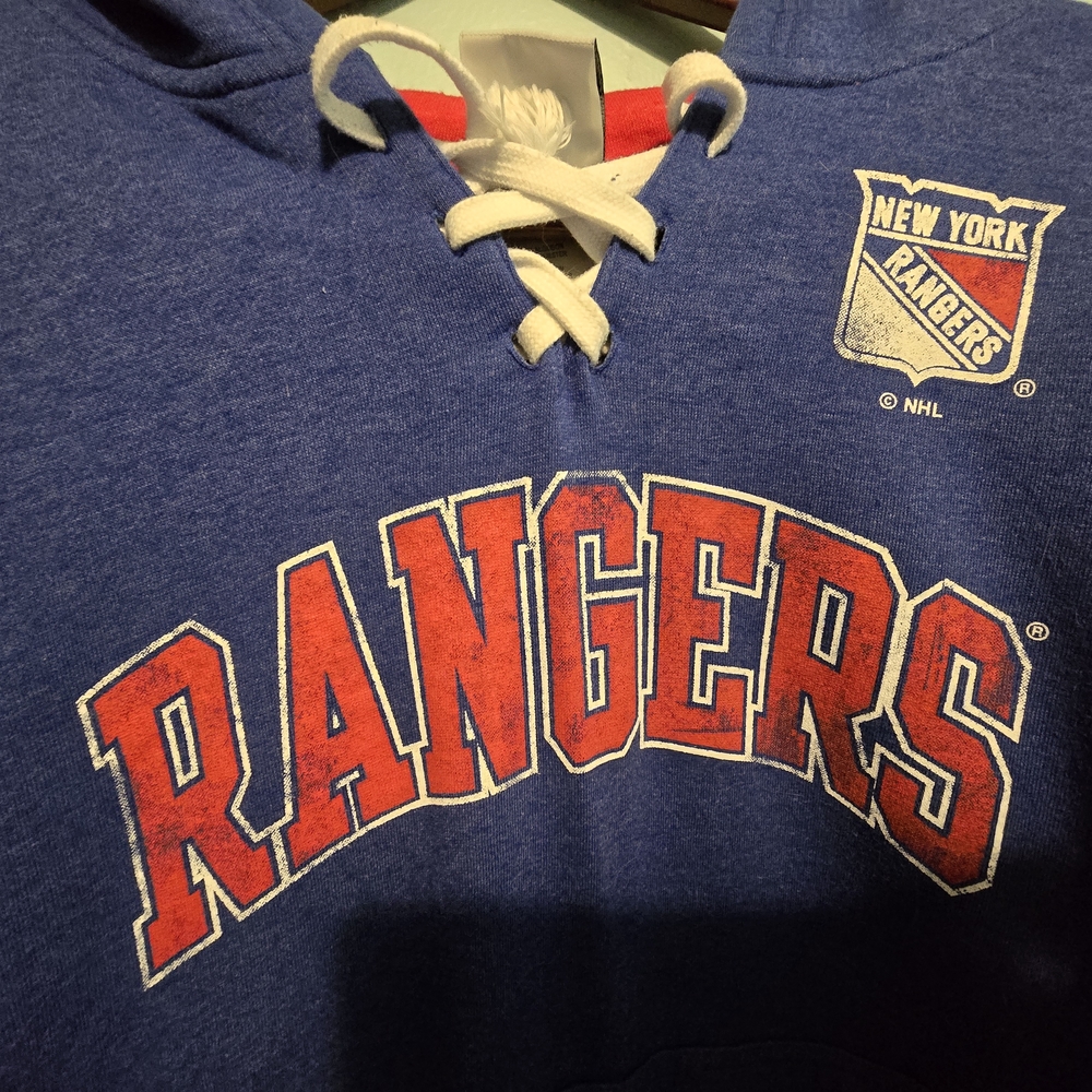 NHL Blue and Red Hoodie with Logo